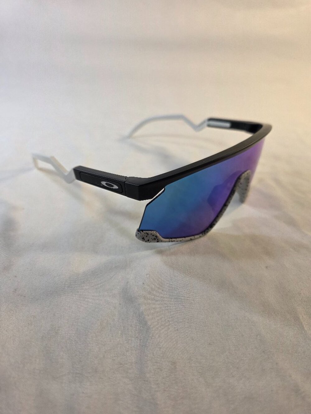 Oakley BXTR Sunglasses OO9280-0339 Black White Frame W/ Prizm Lens